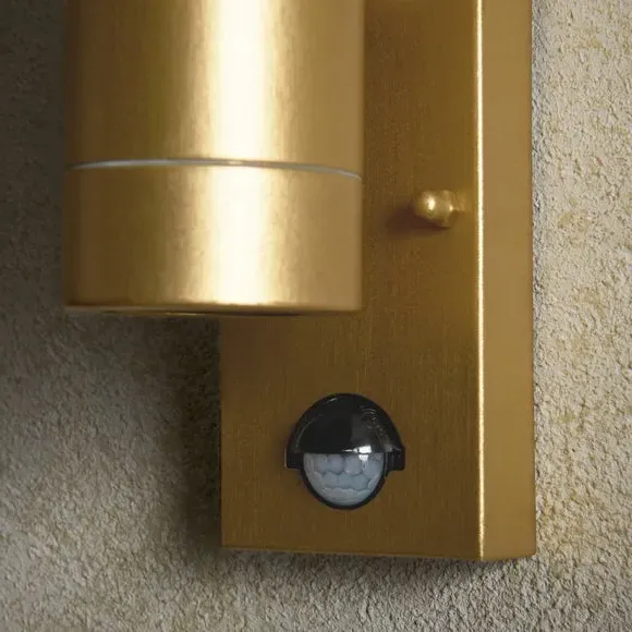 PIR Outdoor Wall Light - Bronze, Steel