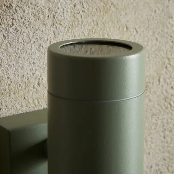 PIR Outdoor Wall Light - Sage, Steel