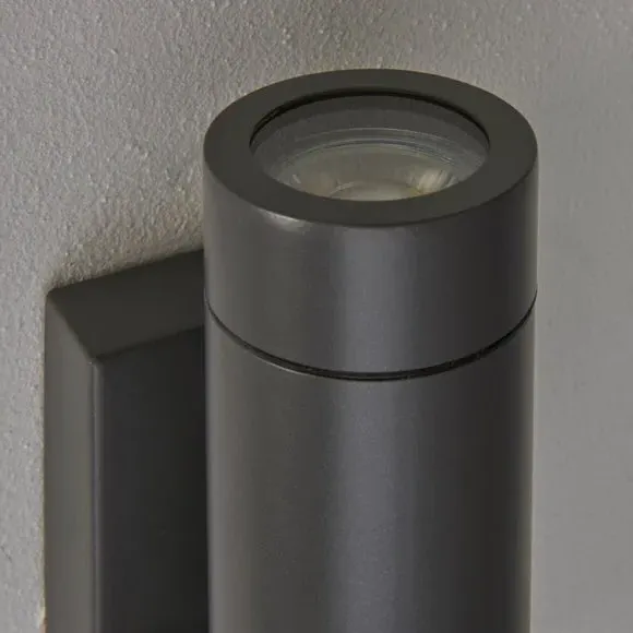 PIR Sensor Outdoor Wall Light - Dark Grey