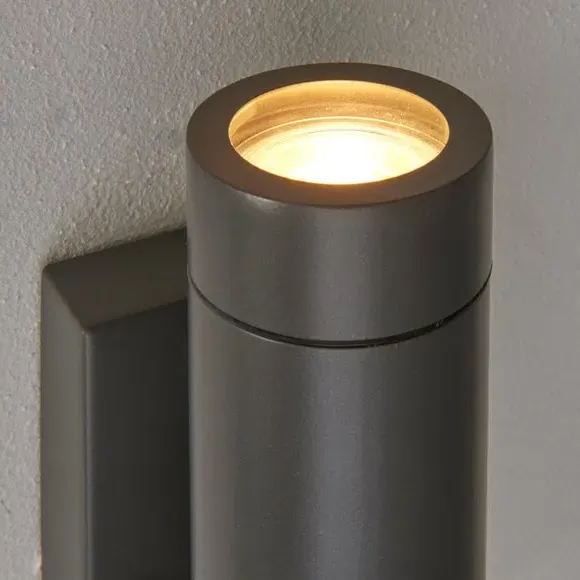PIR Sensor Outdoor Wall Light - Dark Grey