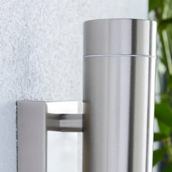 PIR Sensor Outdoor Wall Light - Silver