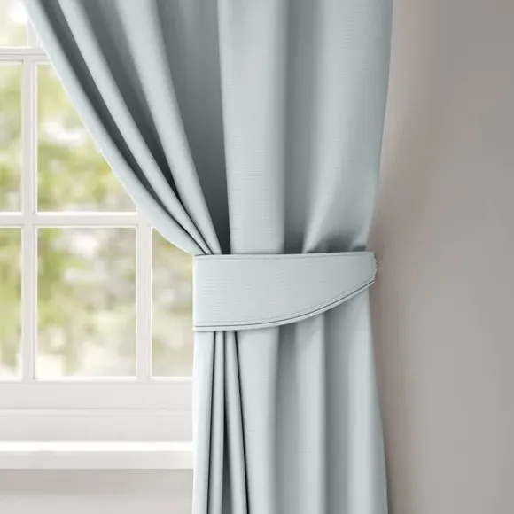 Plain Curtain Tieback - Duck Egg, Cotton