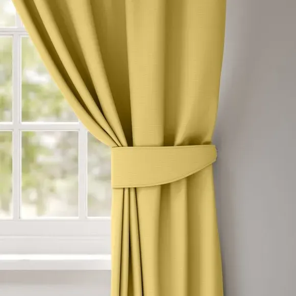Plain Curtain Tieback - Gold, Cotton