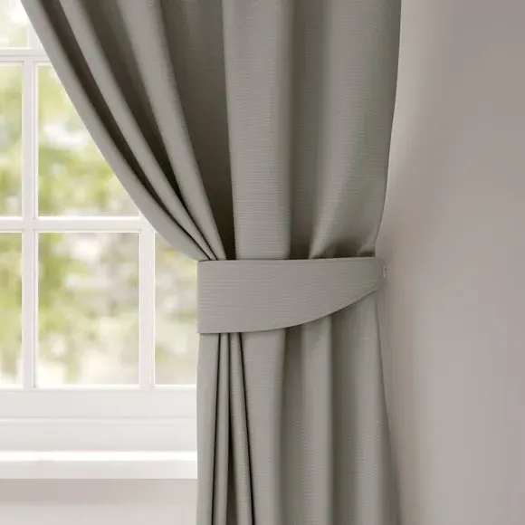 Plain Curtain Tieback - Zinc, Cotton