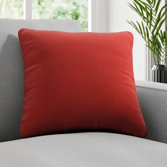 Plain Cushion Cover - Grapefruit, Cotton image