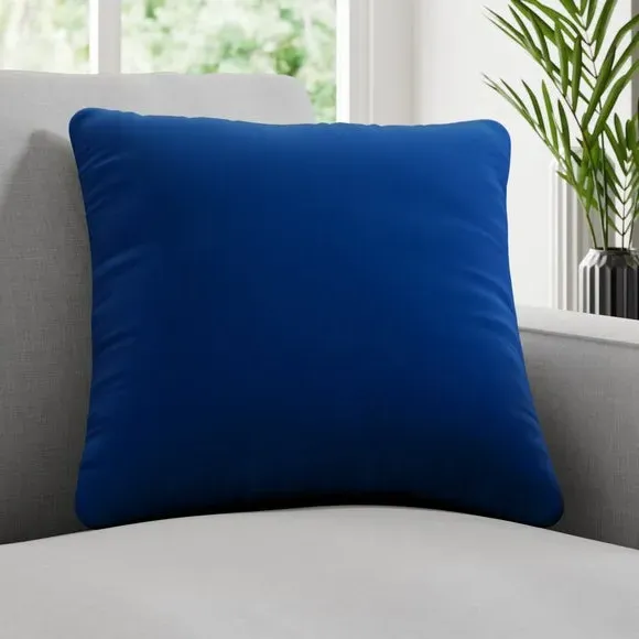 Plain Cushion Cover - Midnight, Cotton