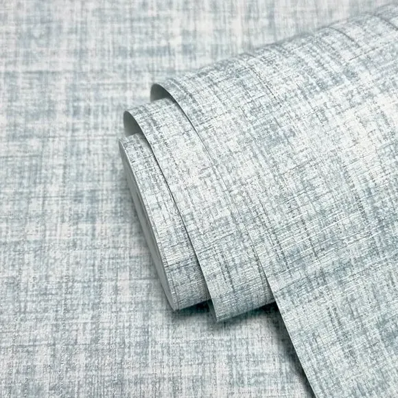 Plain Wallpaper with Pearlescent Highlights - Blue