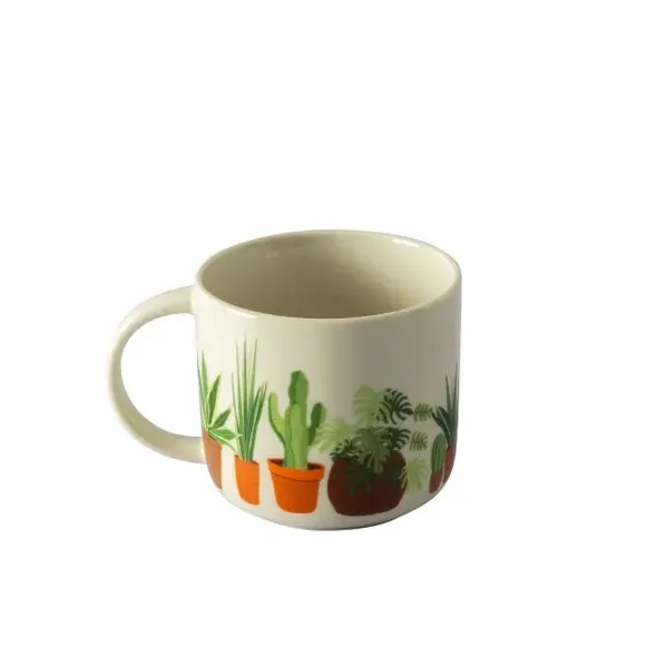 Plant Mug - Multicolor, Fine China