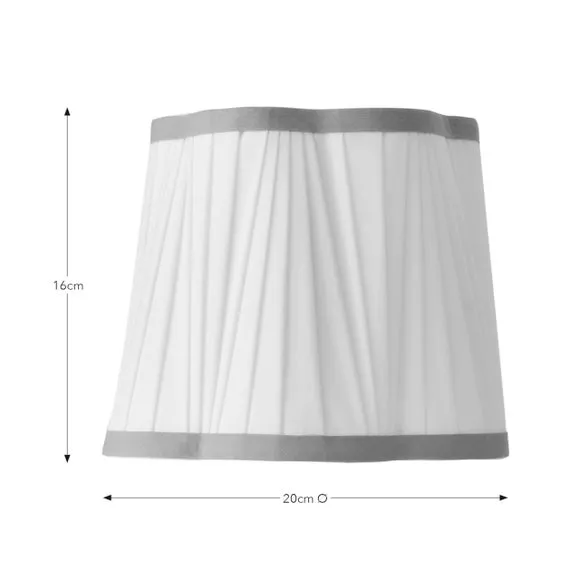 Pleated Lamp Shade with Fan Design - Pink