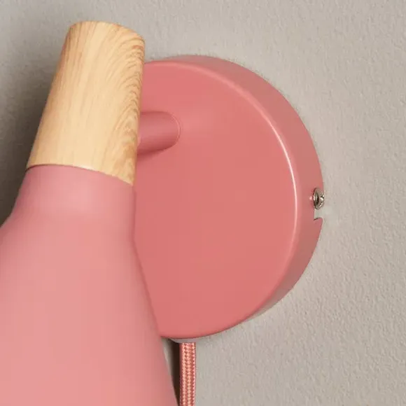 Plug In Wall Light - Clay, Metal