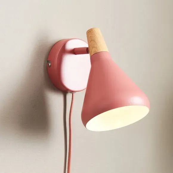 Plug In Wall Light - Clay, Metal
