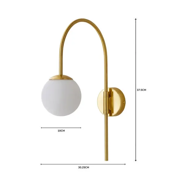 Plug-In Wall Light - Gold