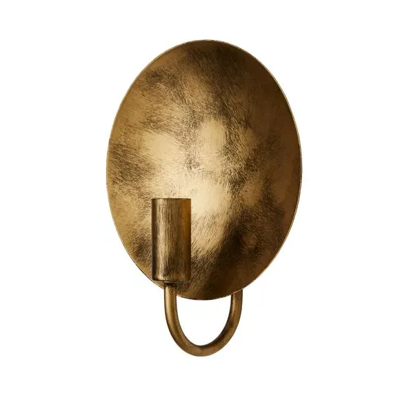 Plug-In Wall Light - Gold, Brushed Metal