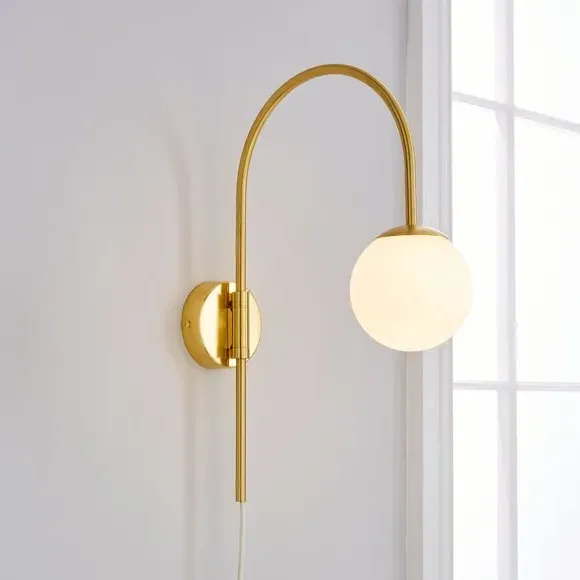 Plug-In Wall Light - Gold image