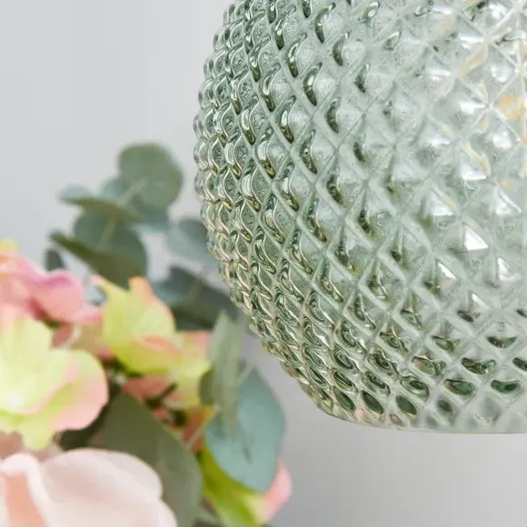 Plug-In Wall Light - Green, Gold Finish