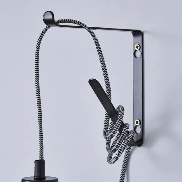 Plug-in Wall Light Set with Flex - Black