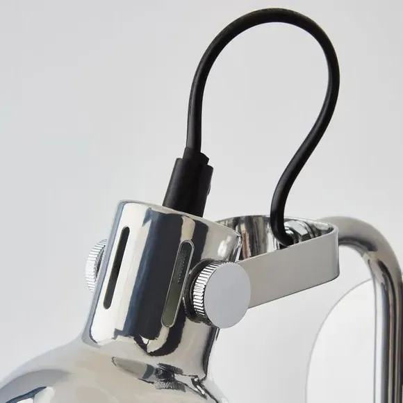 Plug-In Wall Light with Movable Head - Chrome