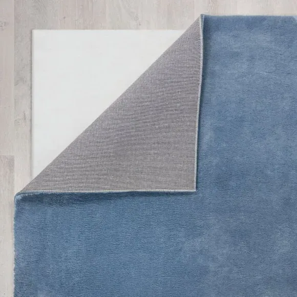 Plush Area Rug - Ashley Blue, Polyester