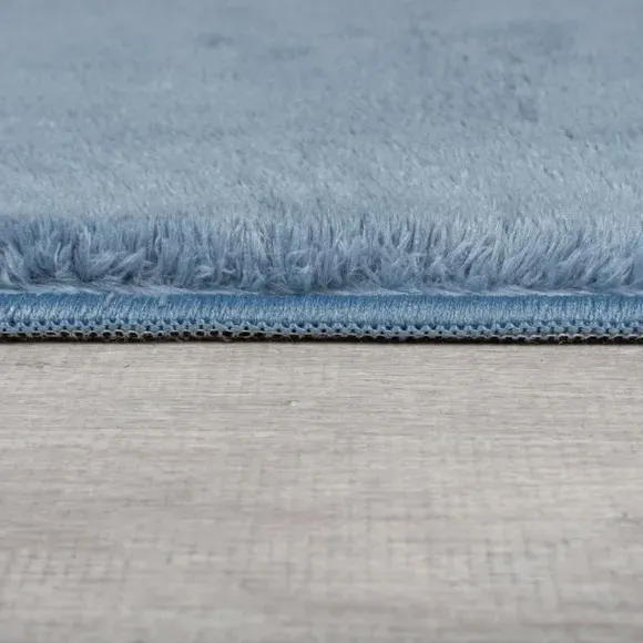 Plush Area Rug - Ashley Blue, Polyester