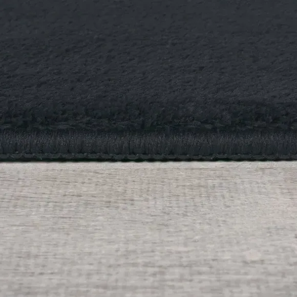 Plush Area Rug - Graphite, Polyester