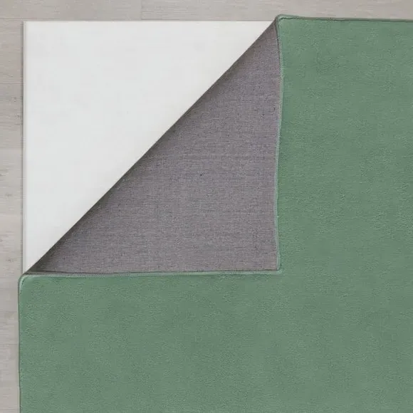 Plush Area Rug - Green, Polyester