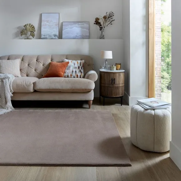 Plush Area Rug - Hot Chocolate, Polyester