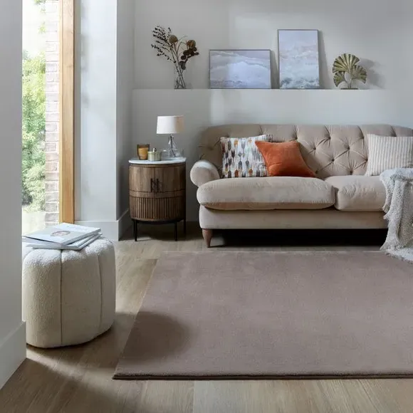 Plush Area Rug - Hot Chocolate, Polyester