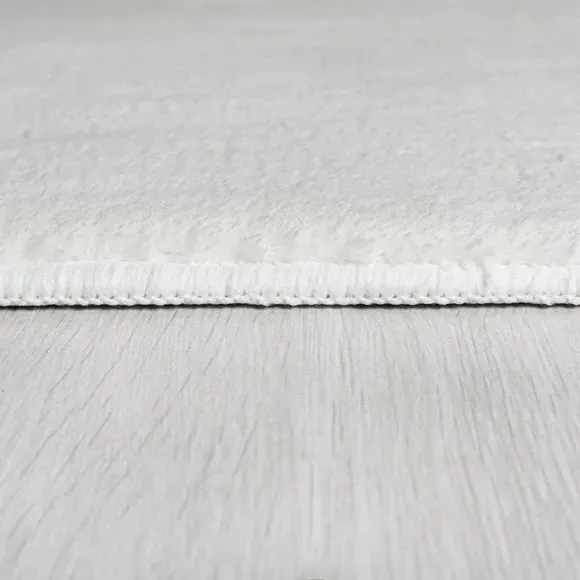 Plush Area Rug - Ivory, Polyester