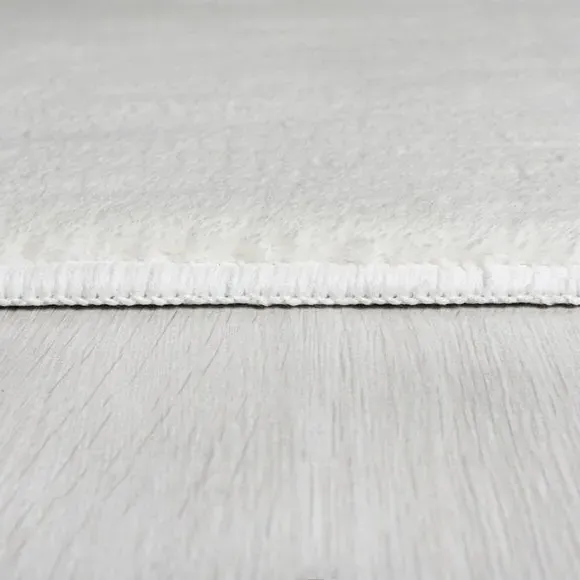 Plush Area Rug - Ivory, Polyester