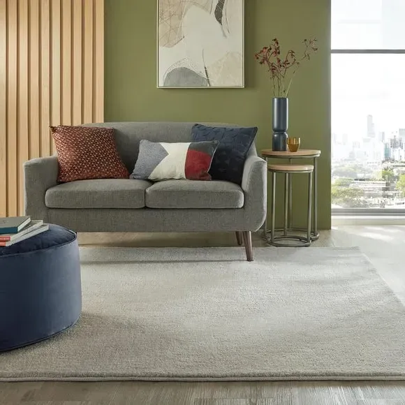 Plush Area Rug - Mushroom, Polyester image