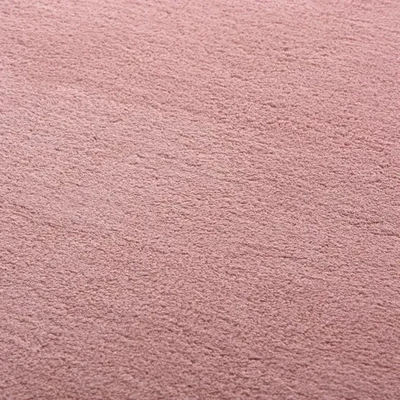 Plush Area Rug - Pink, Polyester