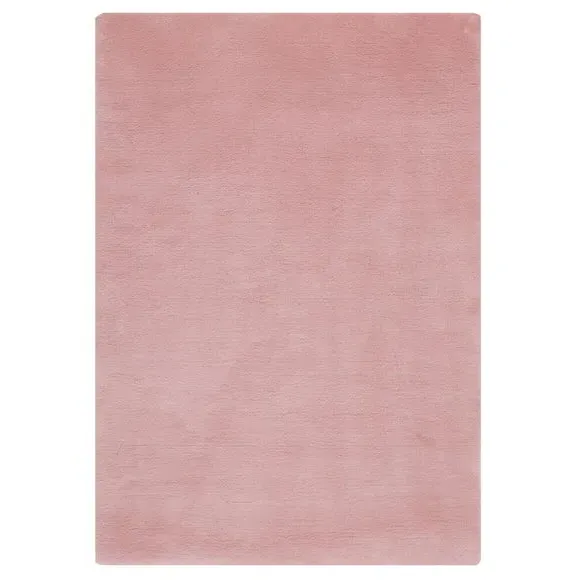 Plush Area Rug - Pink, Polyester
