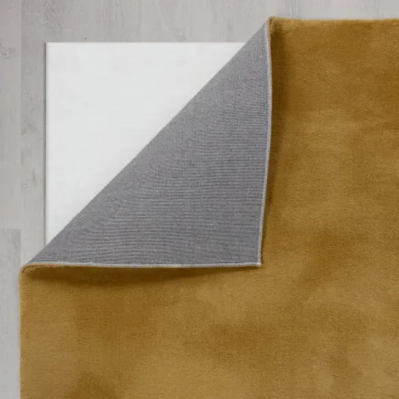 Plush Area Rug - Yellow, Polyester