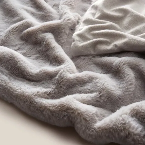 Plush Throw Blanket - Grey