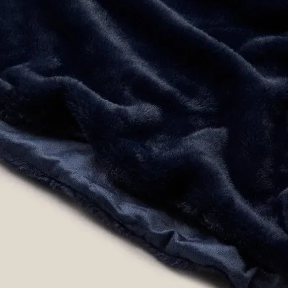 Plush Throw Blanket - Navy