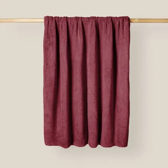 Plush Throw Blanket - Redwood