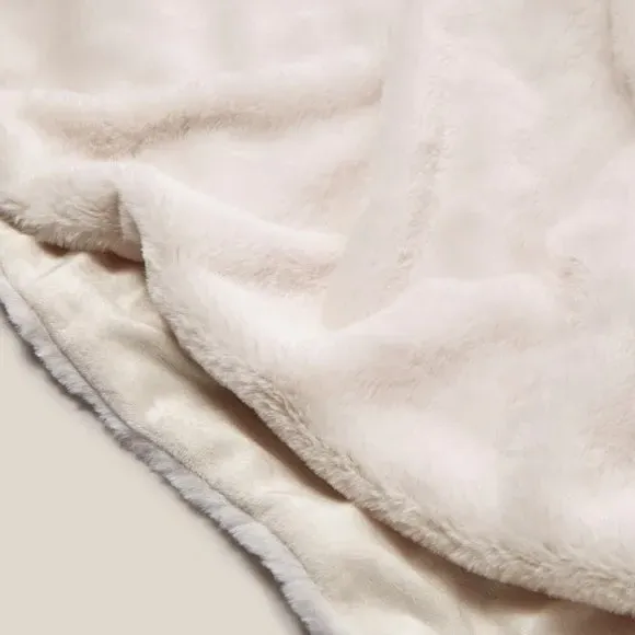 Plush Throw Blanket - White