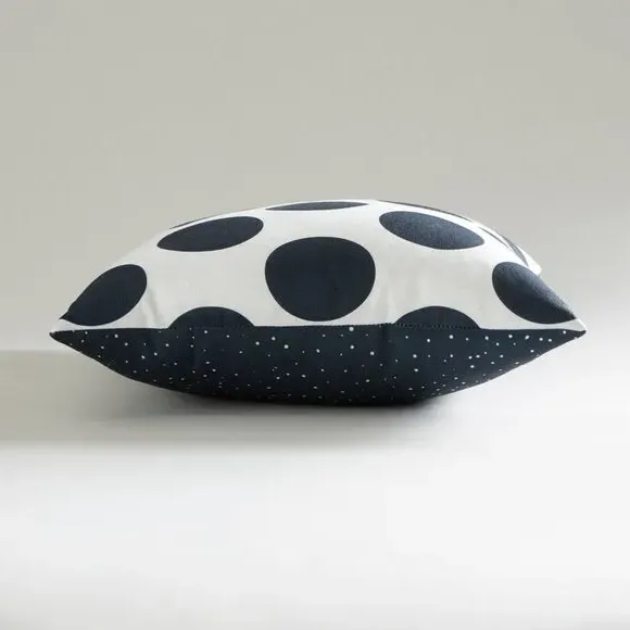 Polka Dot Cushion with Zip Cover - Multicolor