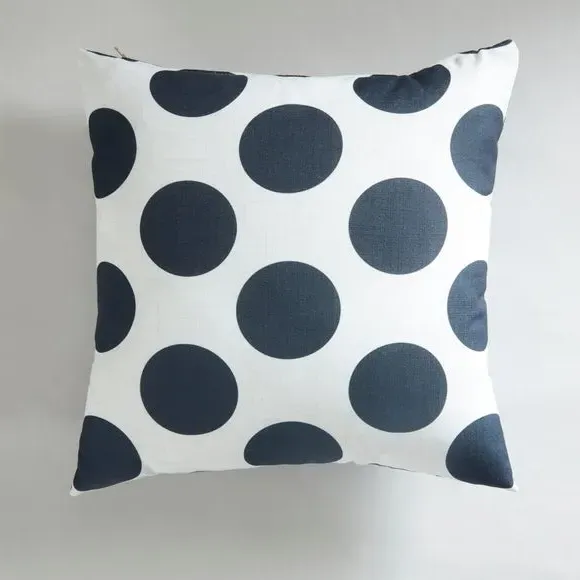 Polka Dot Cushion with Zip Cover - Multicolor image