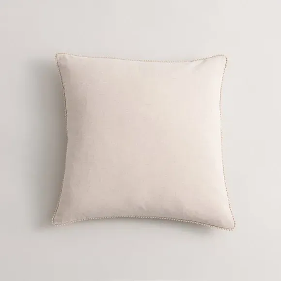 Pom Pom Cushion Cover - Beige image