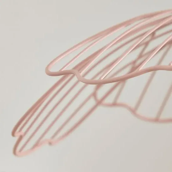 Poppy Pendant Shade Easy Fit - Blush, Wire