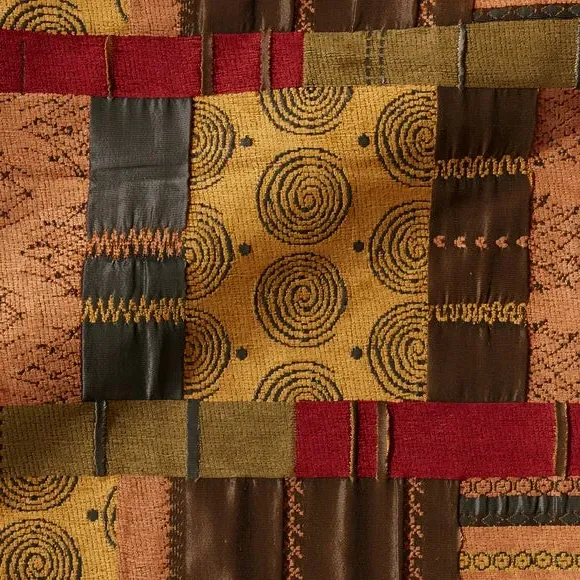 Prague Fabric By the Metre - Terracotta, Patchwork