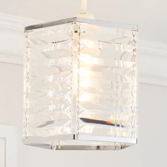 Prism Pendant Shade Easy Fit - Clear, Acrylic image