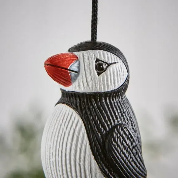 Puffin Light Pull - White, Resin