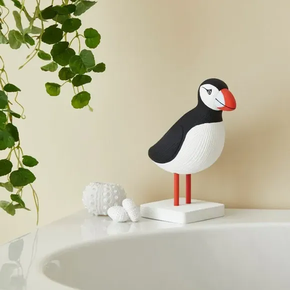Puffin Ornament Decorative Figure - Black, Polyresin image