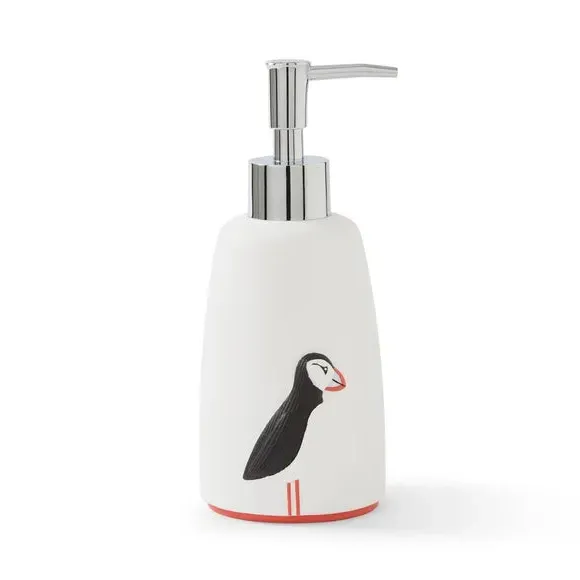 Puffin Soap Dispenser - White, Resin