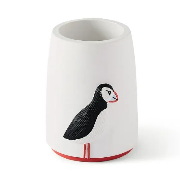Puffin Tumbler - White, Resin