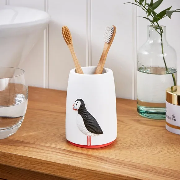 Puffin Tumbler - White, Resin