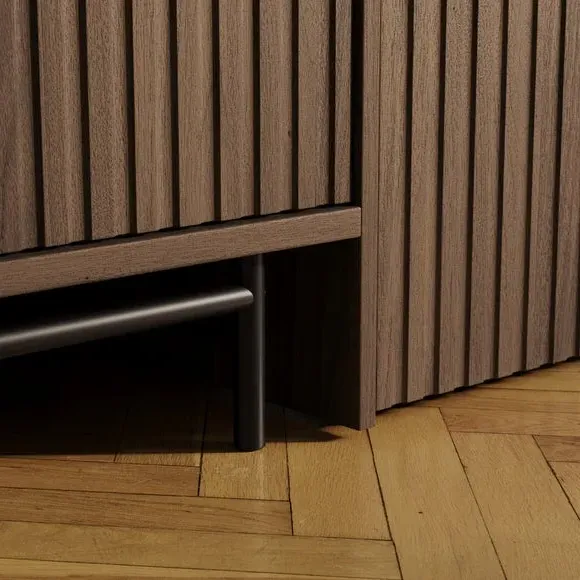 Pull Out Desk with Swivel - Walnut