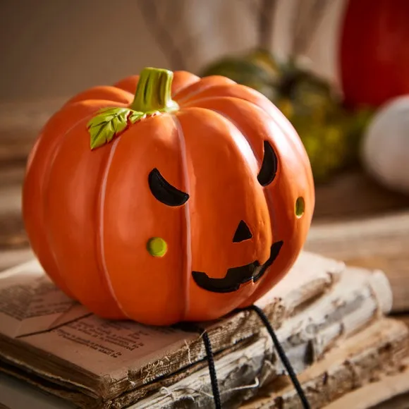 Pumpkin Decoration - Orange, Resin
